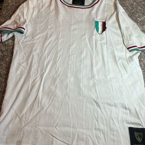 Football Town Vintage Italy Gli Azzurri Away Shirt By Emilio Sansolini Size XL
